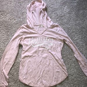 hollister long sleeve hooded shirt